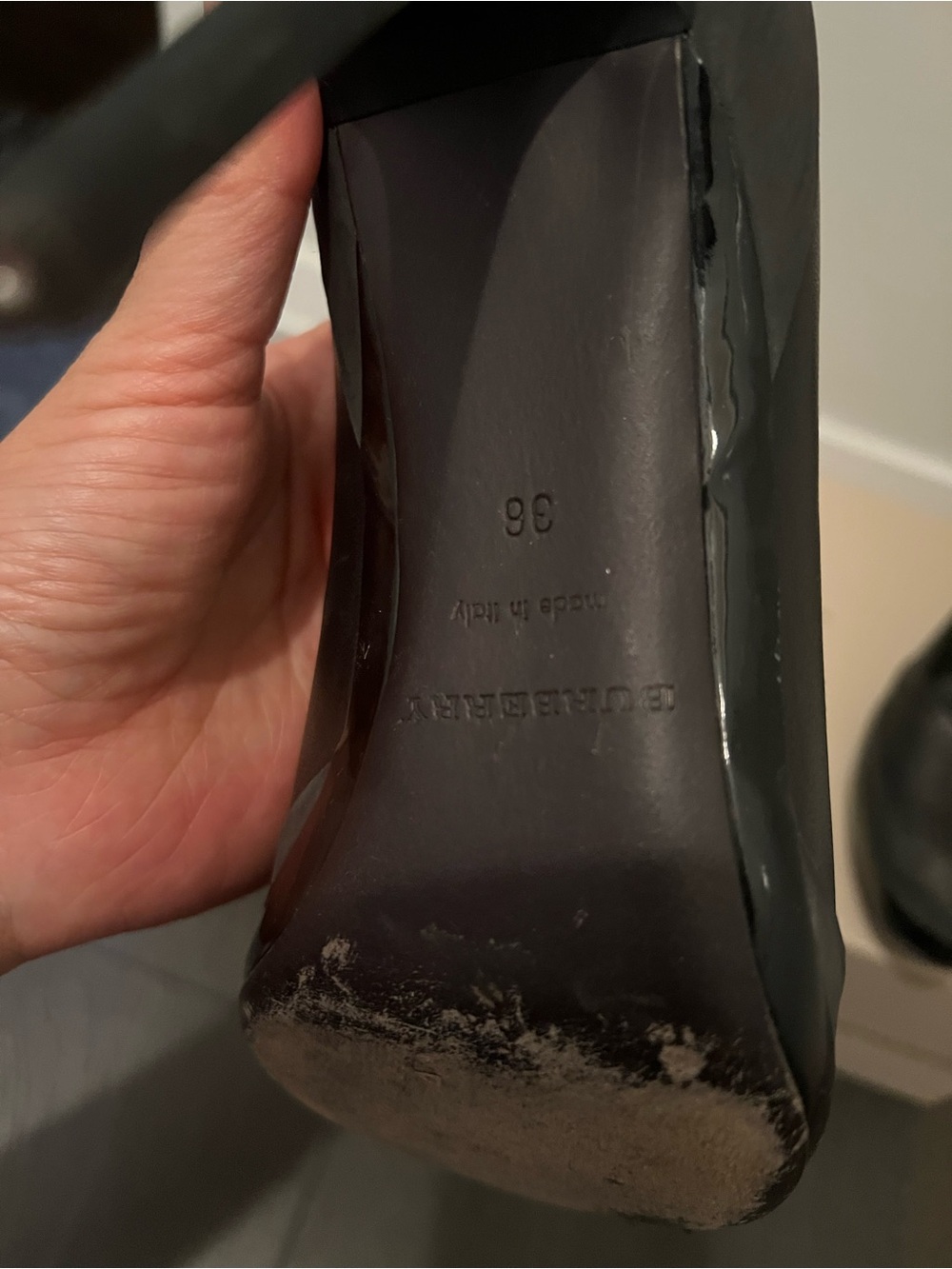 Burberry Black Leather Stiletto Pumps - Picture 5 of 9